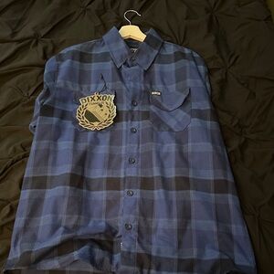 DIXXON Dawson flannel Navy and Black Plaid